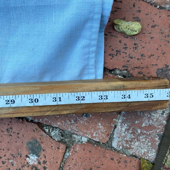 Vintage 1970's Ms Lee Union Made in the USA blue flare pants - Picture 6 of 8